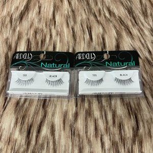 LOT OF 2 Ardell Natural #135 False Lashes, Black